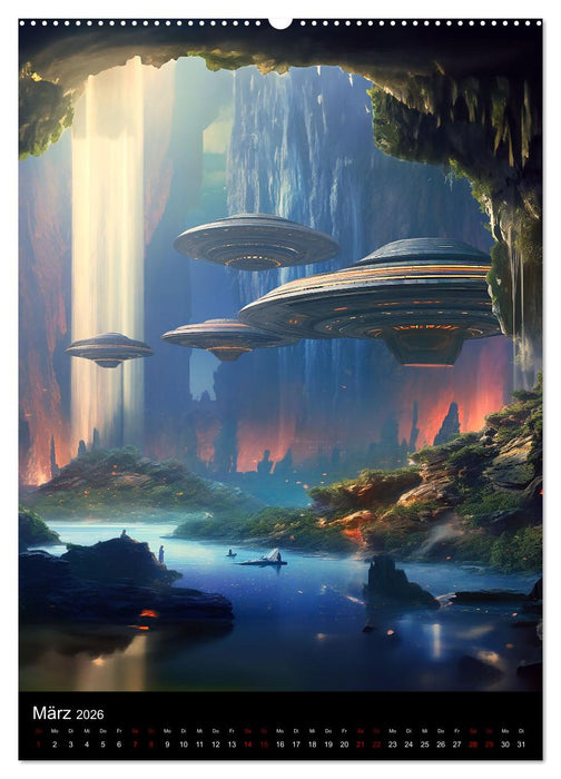 Per Anhalter durch den Alpha Quadranten (CALVENDO Wandkalender 2026)