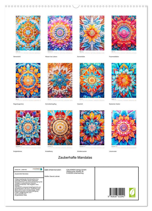 Zauberhafte Mandalas (CALVENDO Premium Wandkalender 2026)