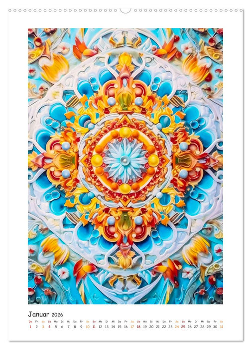 Zauberhafte Mandalas (CALVENDO Premium Wandkalender 2026)