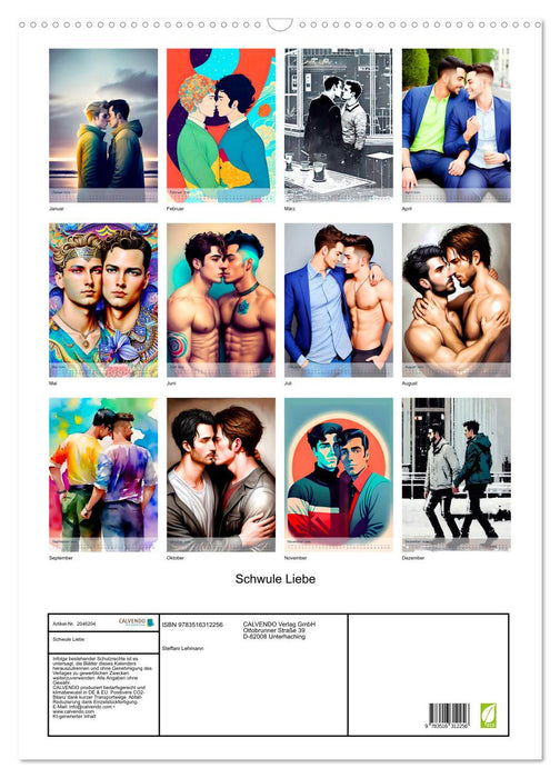 Schwule Liebe (CALVENDO Wandkalender 2026)