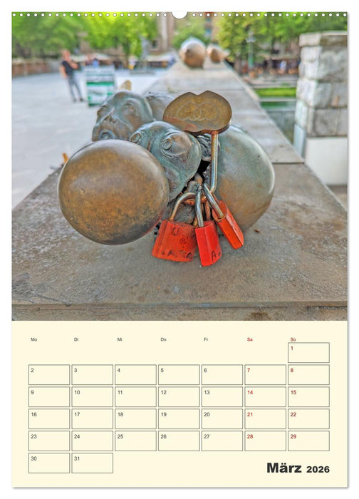 Ljubljana Sloweniens Hauptstadt (CALVENDO Wandkalender 2026)