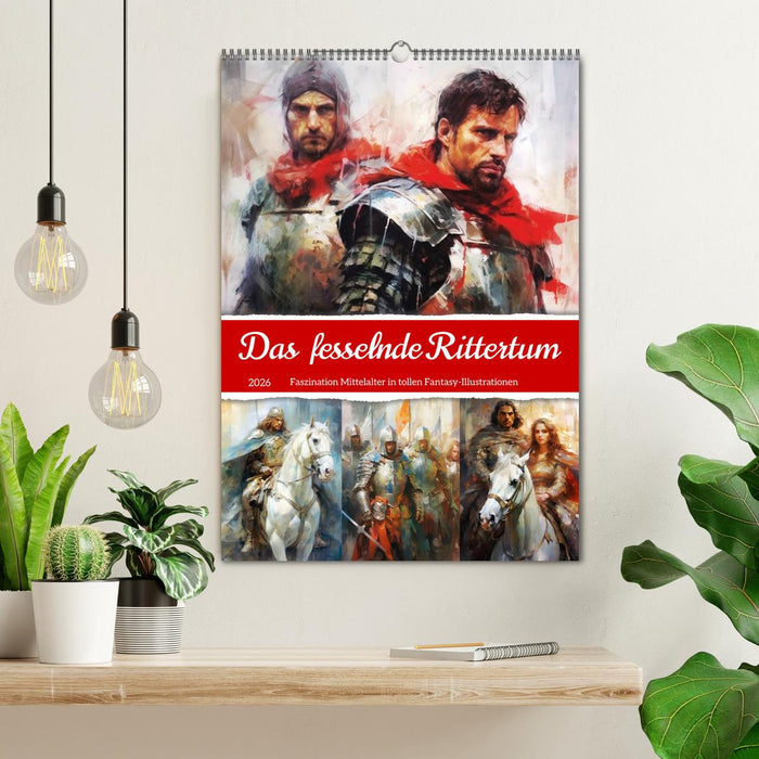 Das fesselnde Rittertum. Faszination Mittelalter in tollen Fantasy-Illustrationen (CALVENDO Wandkalender 2026)