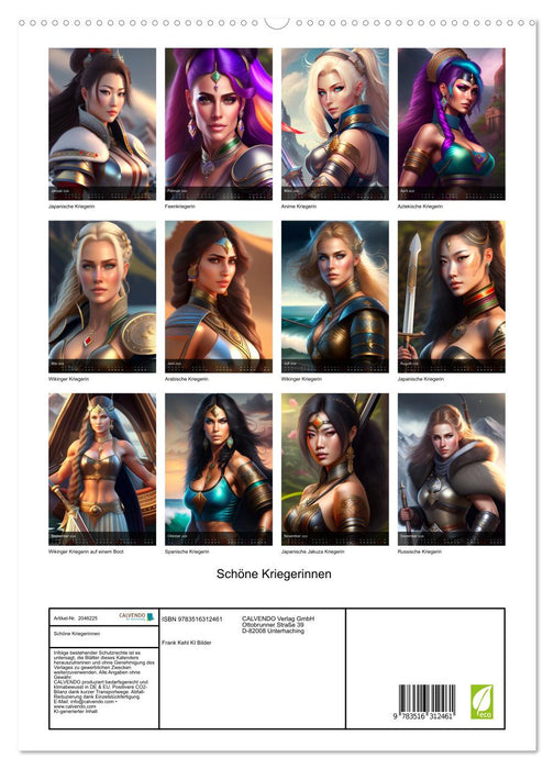 Schöne Kriegerinnen (CALVENDO Premium Wandkalender 2026)