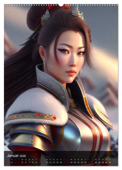 Schöne Kriegerinnen (CALVENDO Premium Wandkalender 2026)