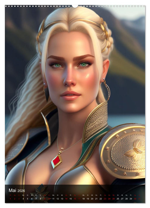 Schöne Kriegerinnen (CALVENDO Premium Wandkalender 2026)