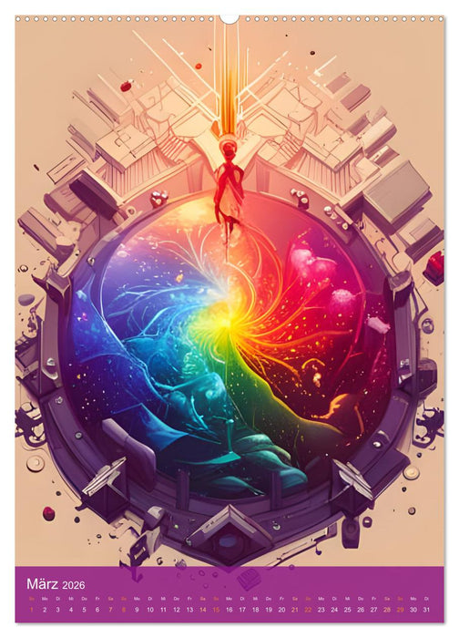 Alle Farben des Regenbogens (CALVENDO Wandkalender 2026)