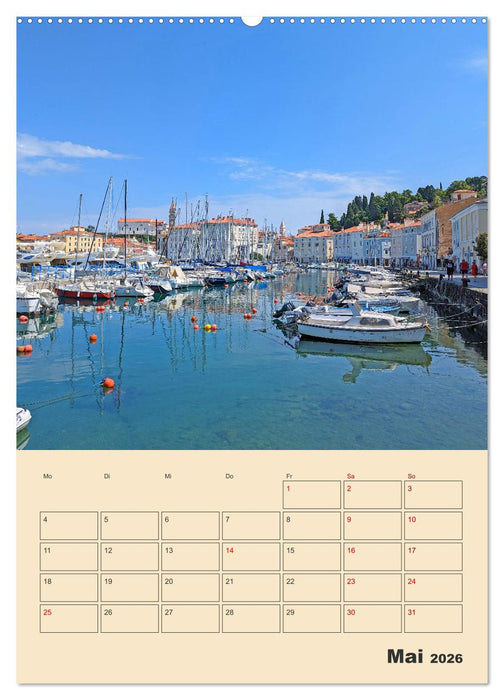 Piran, Sloweniens Perle am Mittelmeer (CALVENDO Wandkalender 2026)