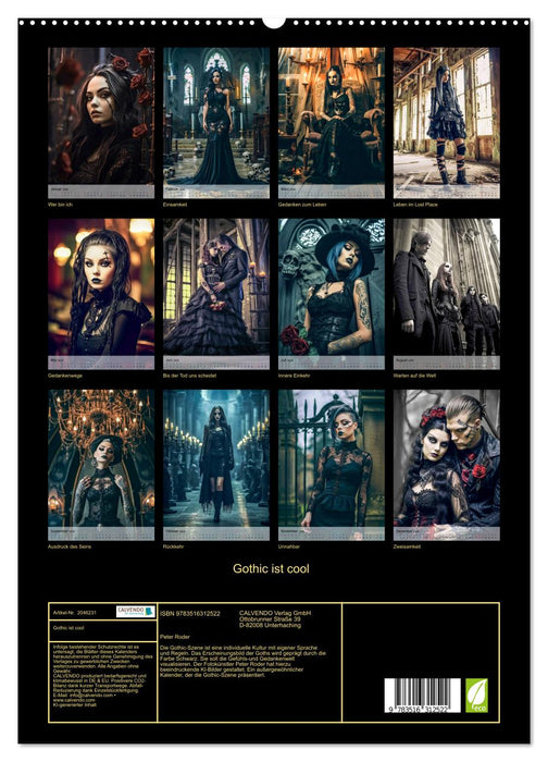 Gothic ist cool (CALVENDO Premium Wandkalender 2026)