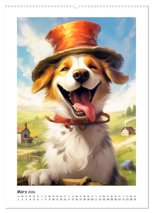 Bauernhof. Verrücktes Landleben mit lustigen Tieren (CALVENDO Wandkalender 2026)