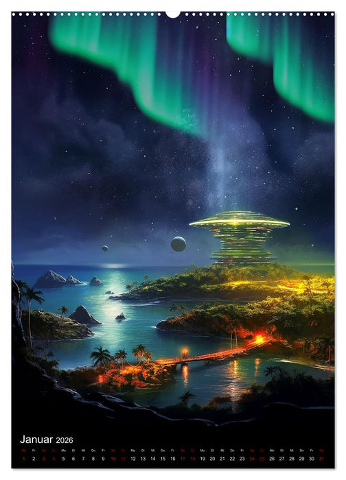 Per Anhalter durch den Alpha Quadranten (CALVENDO Premium Wandkalender 2026)