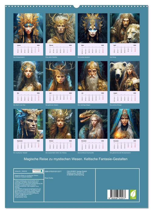 Magische Reise zu mystischen Wesen. Keltische Fantasie-Gestalten (CALVENDO Premium Wandkalender 2026)