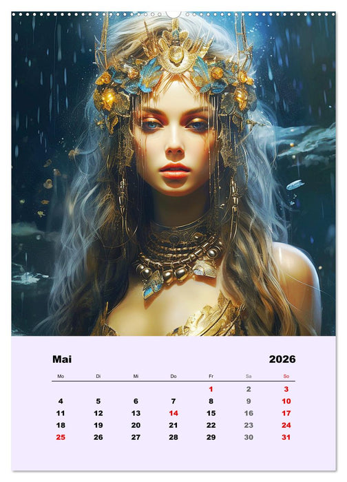 Magische Reise zu mystischen Wesen. Keltische Fantasie-Gestalten (CALVENDO Premium Wandkalender 2026)