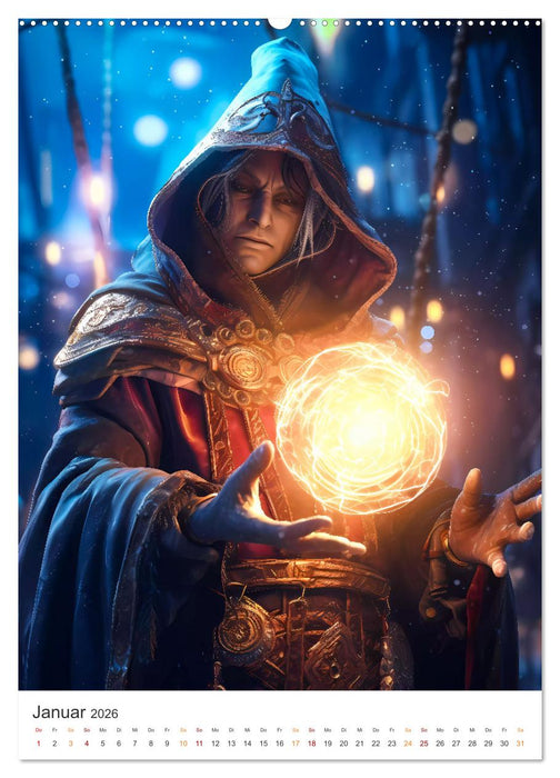 Der Kampf der Magier (CALVENDO Premium Wandkalender 2026)