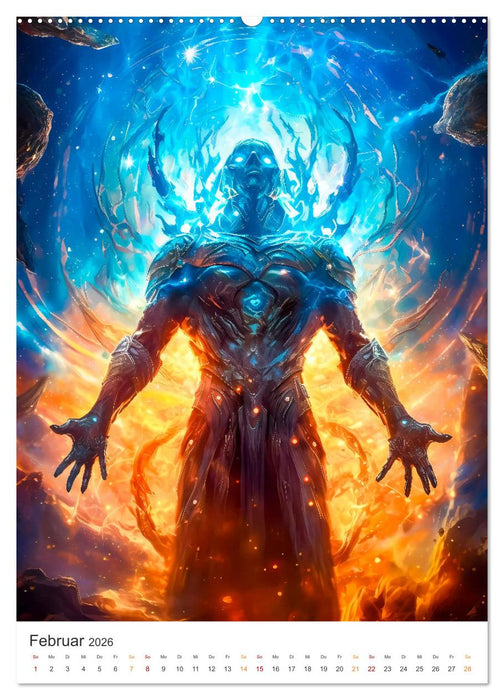 Der Kampf der Magier (CALVENDO Premium Wandkalender 2026)