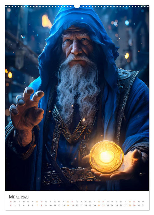 Der Kampf der Magier (CALVENDO Premium Wandkalender 2026)
