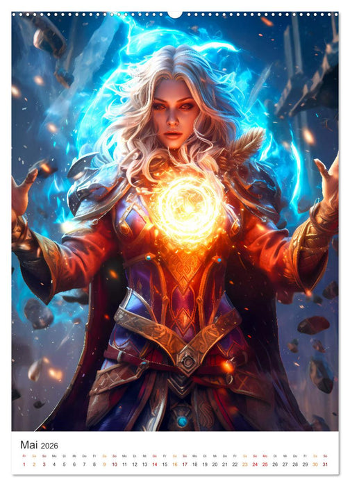 Der Kampf der Magier (CALVENDO Premium Wandkalender 2026)