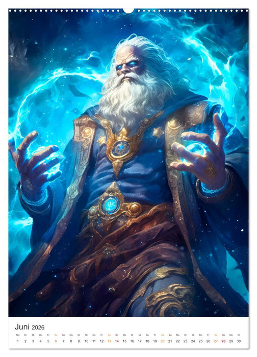 Der Kampf der Magier (CALVENDO Premium Wandkalender 2026)