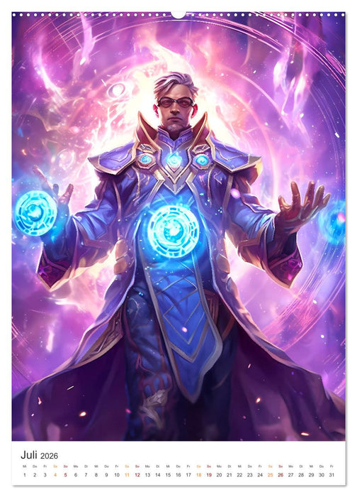 Der Kampf der Magier (CALVENDO Premium Wandkalender 2026)