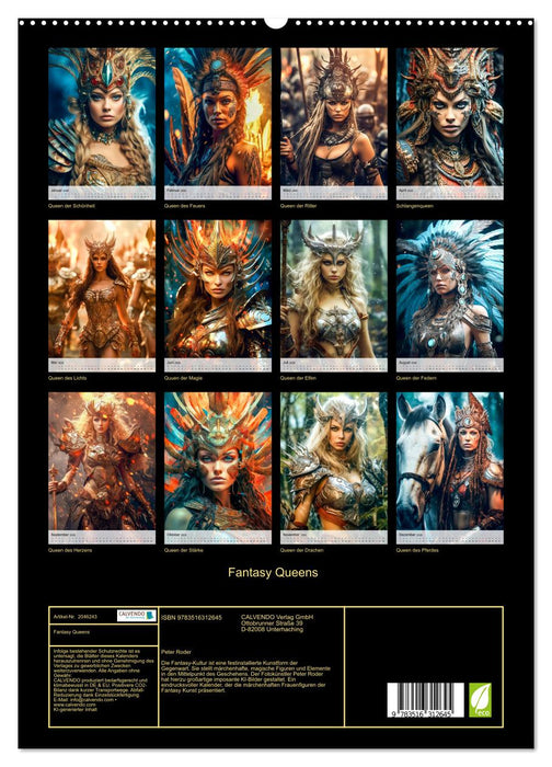 Fantasy Queens (CALVENDO Premium Wandkalender 2026)
