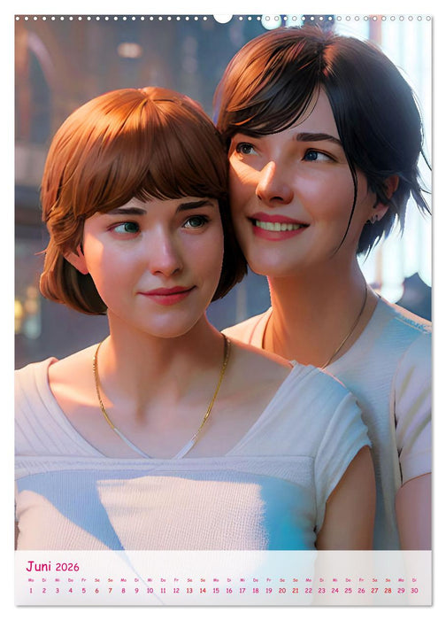 Lesbische Liebe (CALVENDO Premium Wandkalender 2026)