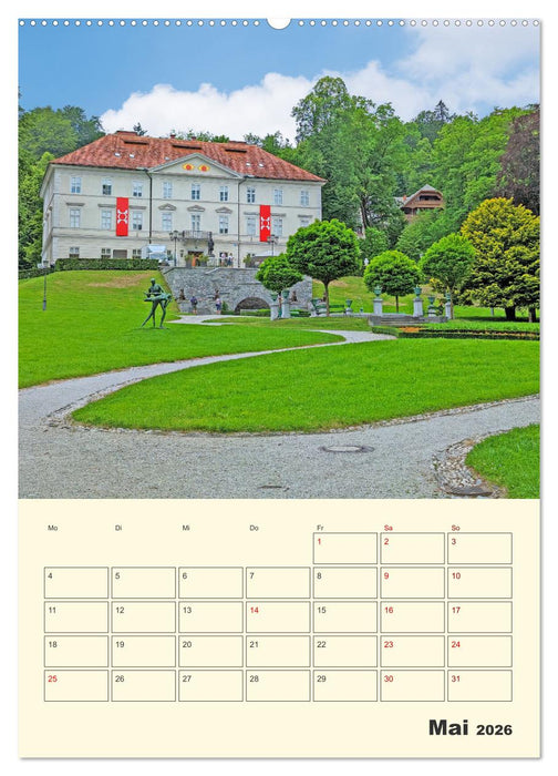Ljubljana Sloweniens Hauptstadt (CALVENDO Premium Wandkalender 2026)