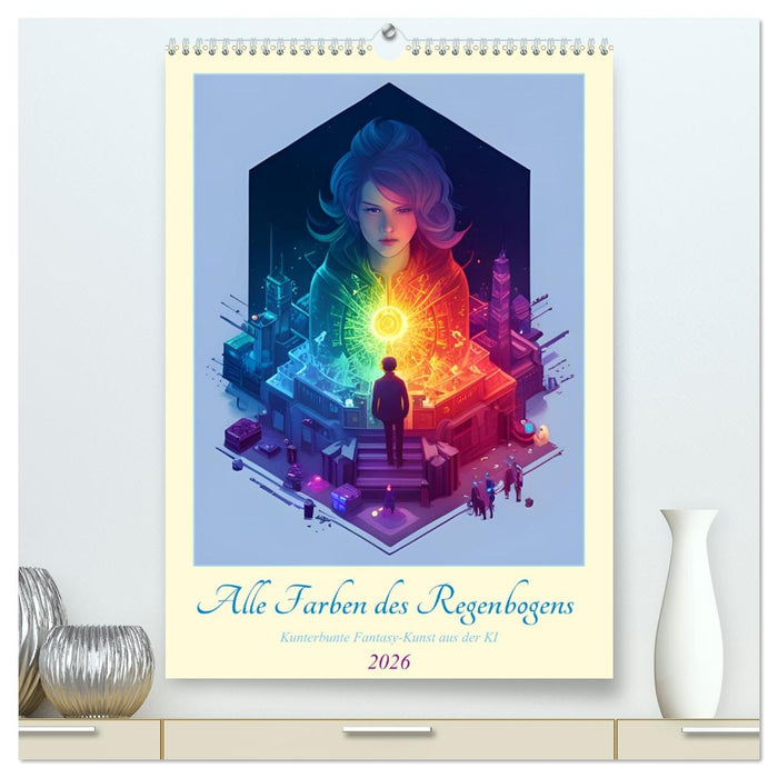 Alle Farben des Regenbogens (CALVENDO Premium Wandkalender 2026)