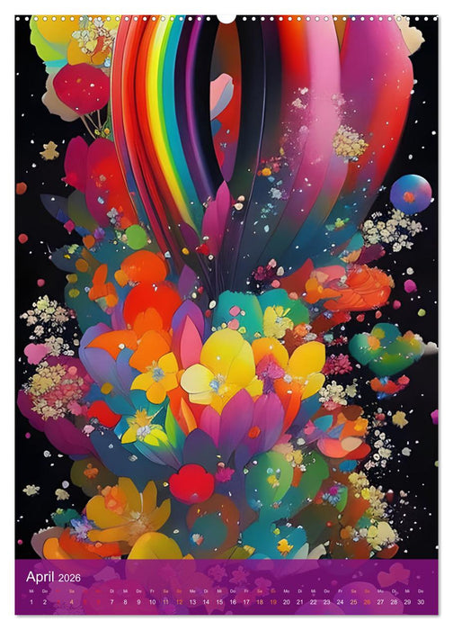 Alle Farben des Regenbogens (CALVENDO Premium Wandkalender 2026)