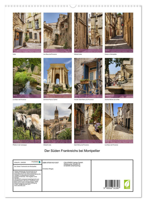 Der Süden Frankreichs bei Montpellier (CALVENDO Premium Wandkalender 2026)