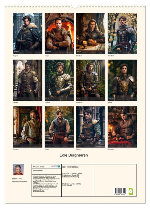Edle Burgherren (CALVENDO Wandkalender 2026)
