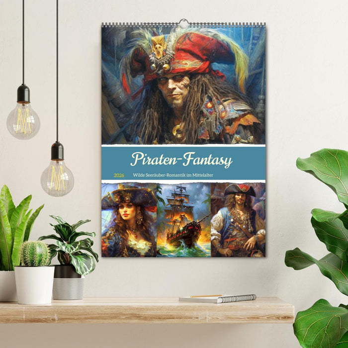Piraten-Fantasy. Wilde Seeräuber-Romantik im Mittelalter (CALVENDO Wandkalender 2026)