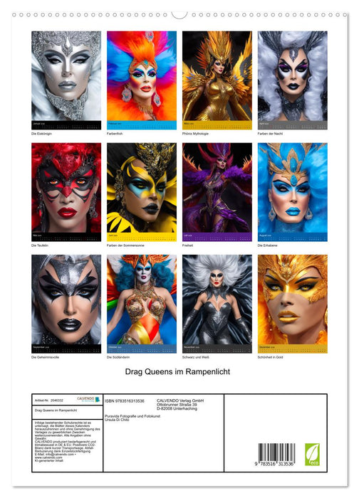 Drag Queens im Rampenlicht (CALVENDO Premium Wandkalender 2026)