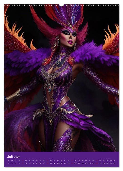 Drag Queens im Rampenlicht (CALVENDO Premium Wandkalender 2026)