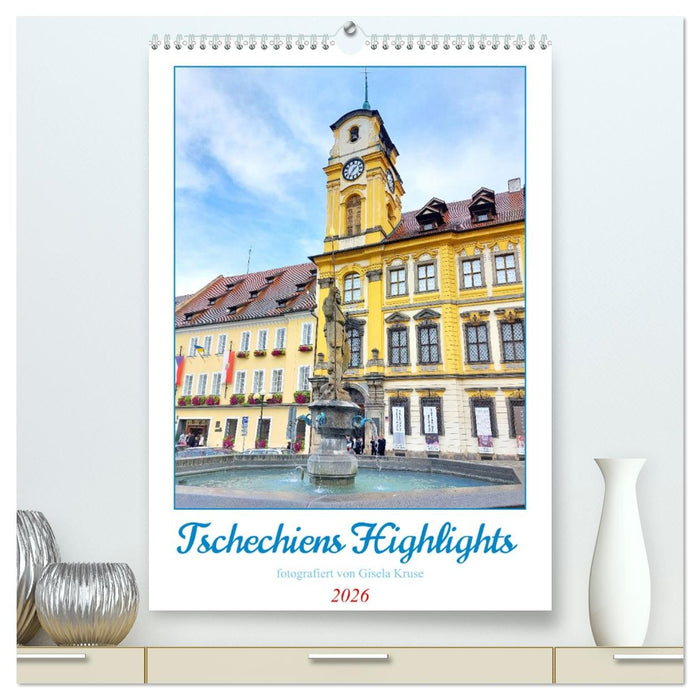 Tschechiens Highlights (CALVENDO Premium Wandkalender 2026)
