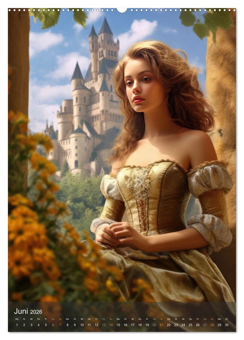 Edle Burgfräulein (CALVENDO Wandkalender 2026)