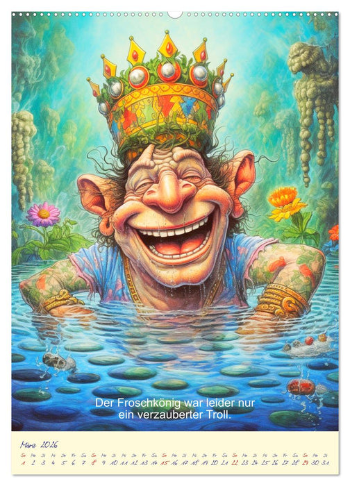 Märchen. Wie es wirklich war und nie erzählt wurde! (CALVENDO Wandkalender 2026)