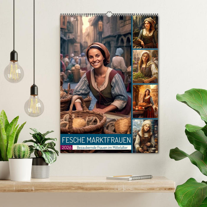 Fesche Marktfrauen (CALVENDO Wandkalender 2026)
