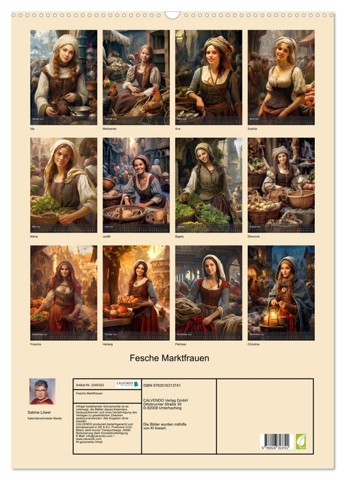 Fesche Marktfrauen (CALVENDO Wandkalender 2026)