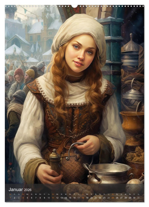 Fesche Marktfrauen (CALVENDO Wandkalender 2026)