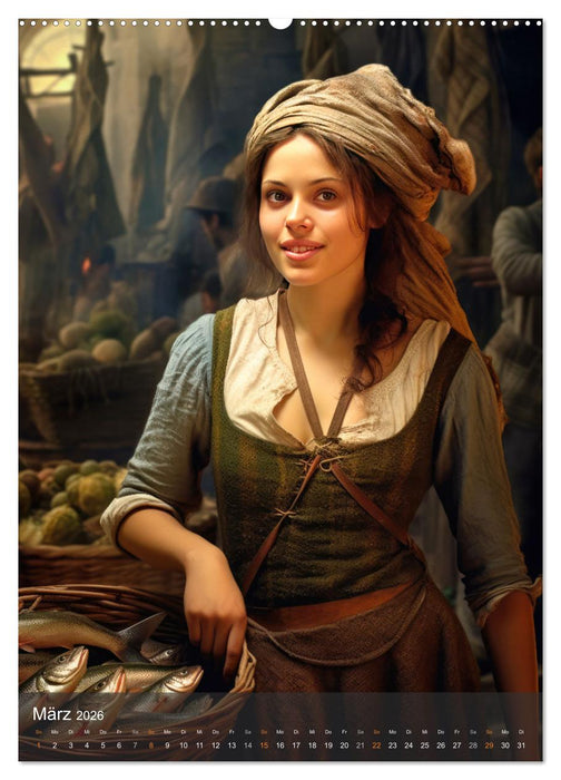 Fesche Marktfrauen (CALVENDO Wandkalender 2026)