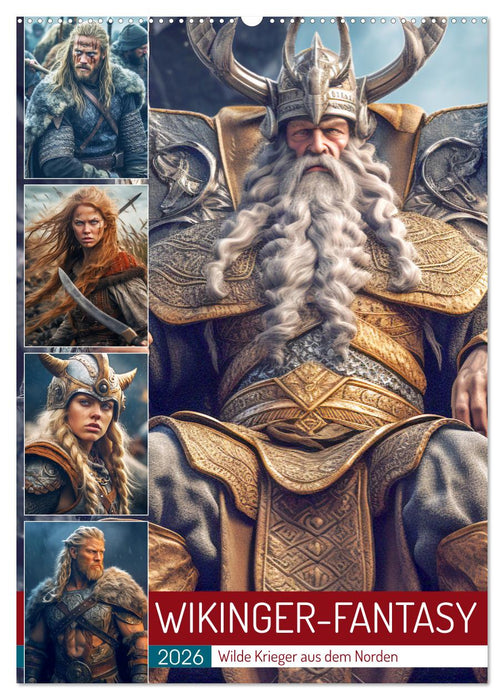 Wikinger-Fantasy. Wilde Krieger aus dem Norden (CALVENDO Wandkalender 2026)