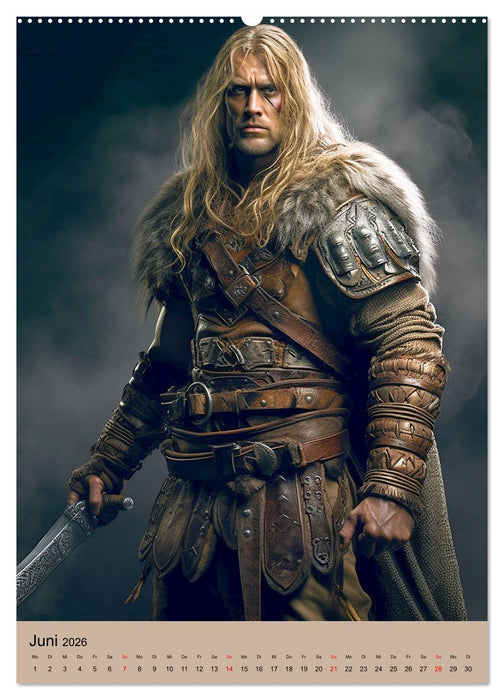 Wikinger-Fantasy. Wilde Krieger aus dem Norden (CALVENDO Wandkalender 2026)
