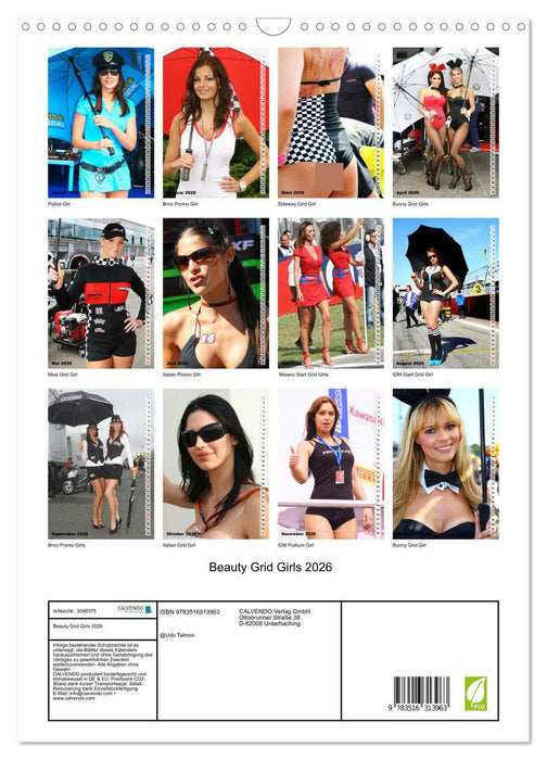 Beauty Grid Girls 2026 (CALVENDO Wandkalender 2026)