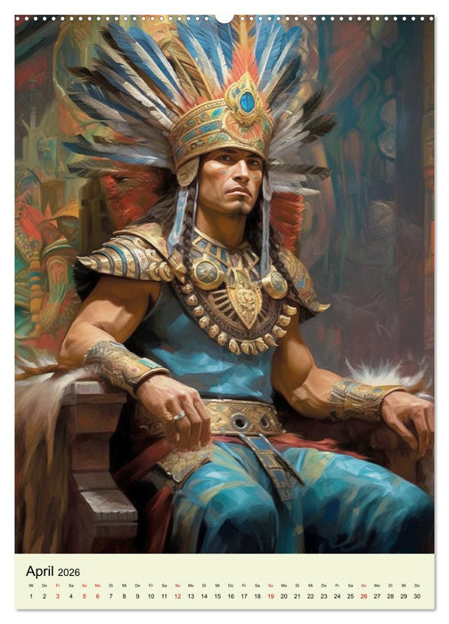Fantasy-Azteken. Mesoamerikanische Krieger einer Hochkultur (CALVENDO Premium Wandkalender 2026)