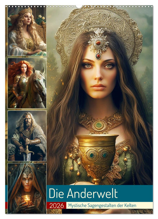 Die Anderwelt. Mystische Sagengestalten der Kelten (CALVENDO Wandkalender 2026)