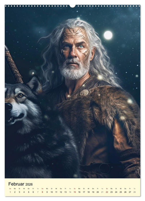 Die Anderwelt. Mystische Sagengestalten der Kelten (CALVENDO Wandkalender 2026)