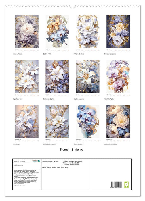 Blumen-Sinfonie (CALVENDO Wandkalender 2026)