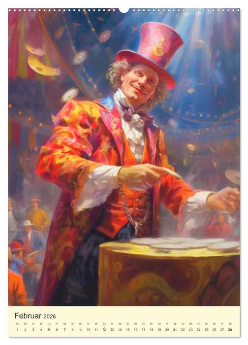 Zirkus. Manege frei! Willkommen im nostalgischen Wunderland (CALVENDO Premium Wandkalender 2026)