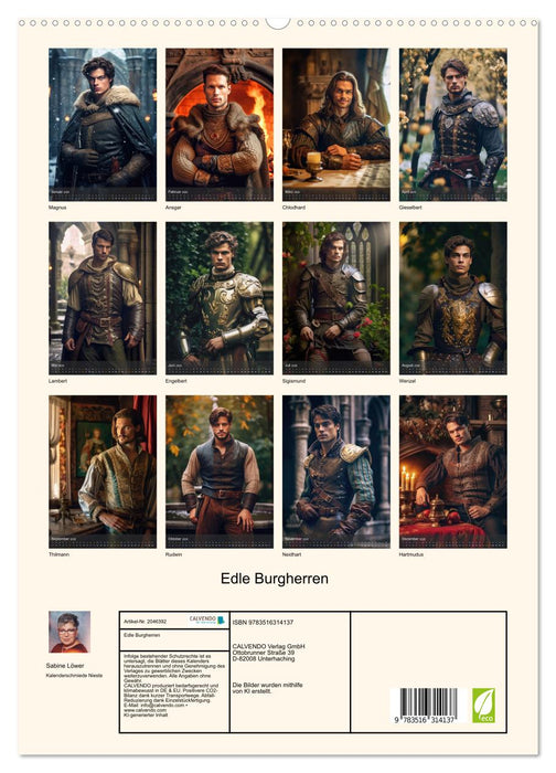 Edle Burgherren (CALVENDO Premium Wandkalender 2026)