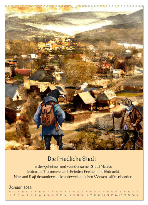 Abenteuer in Malako (CALVENDO Premium Wandkalender 2026)