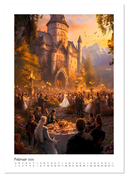 Die Drachenschlacht (CALVENDO Premium Wandkalender 2026)